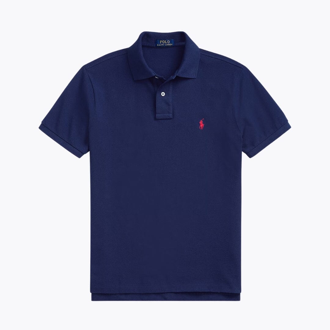 RL The Iconic Mesh Polo Shirt RL The Iconic Mesh Polo Shirt Minha loja Navy/Red S 