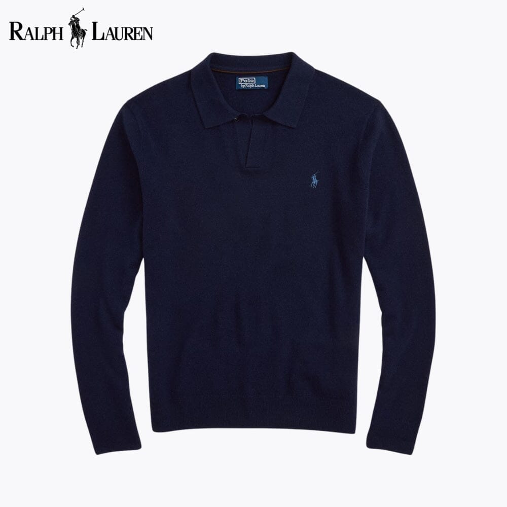 RL Wool Johnny-Collar Sweater RL Wool Johnny-Collar Sweater Minha loja Blue Navy S 