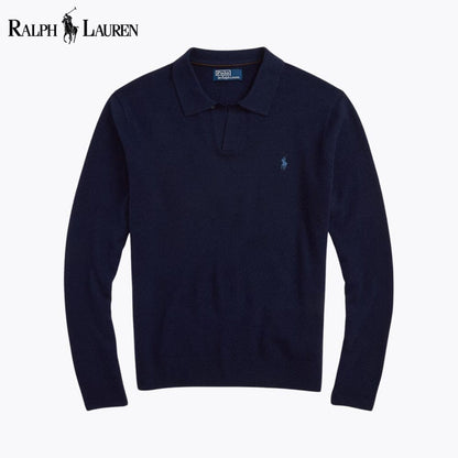 RL Wool Johnny-Collar Sweater RL Wool Johnny-Collar Sweater Minha loja Blue Navy S 