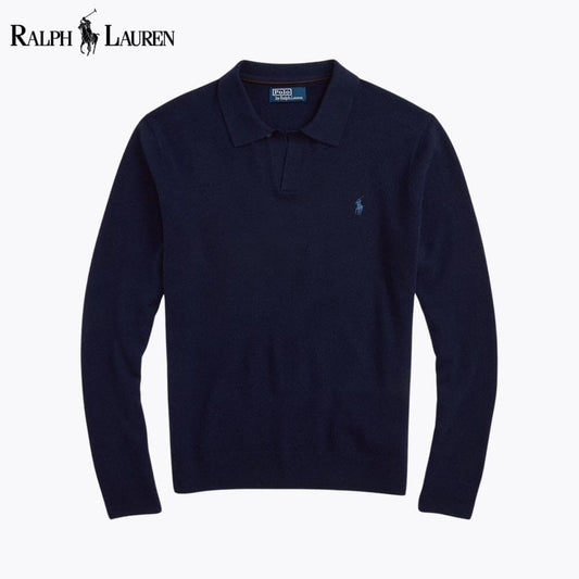 RL Wool Johnny-Collar Sweater RL Wool Johnny-Collar Sweater Minha loja Blue Navy S 