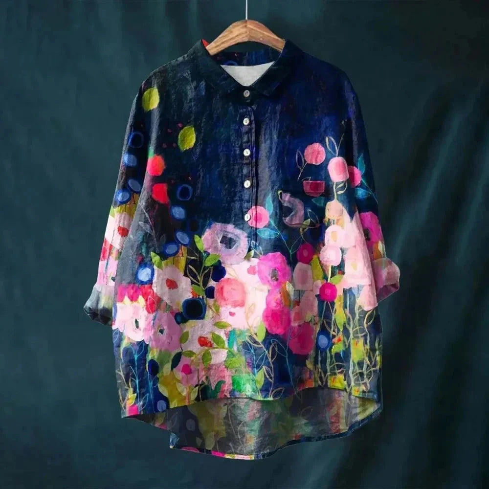 Rosie- VINTAGE FLORAL BLOUSE Shirt Minha loja Floral Evening S 