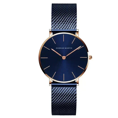 Round Women's Wrist Watch Relógio de Pulso Feminino Redondo Minha loja Blue 