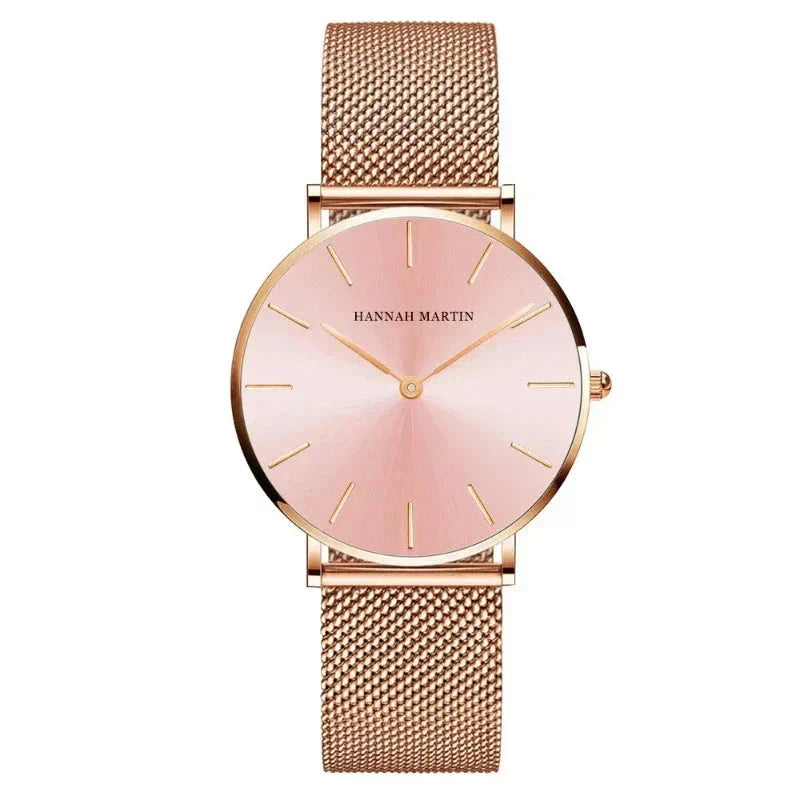 Round Women's Wrist Watch Relógio de Pulso Feminino Redondo Minha loja Pink 