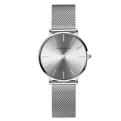 Round Women's Wrist Watch Relógio de Pulso Feminino Redondo Minha loja Silver 