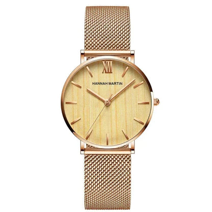 Round Women's Wrist Watch Relógio de Pulso Feminino Redondo Minha loja Yellow gold 