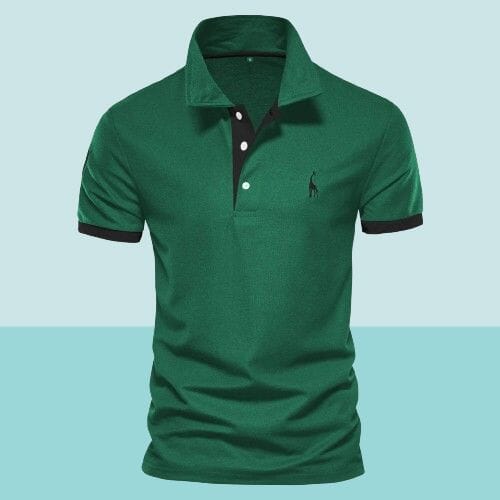 Ryan™ | Sporty Polo Shirt Shirt Minha loja Green & Black XS 