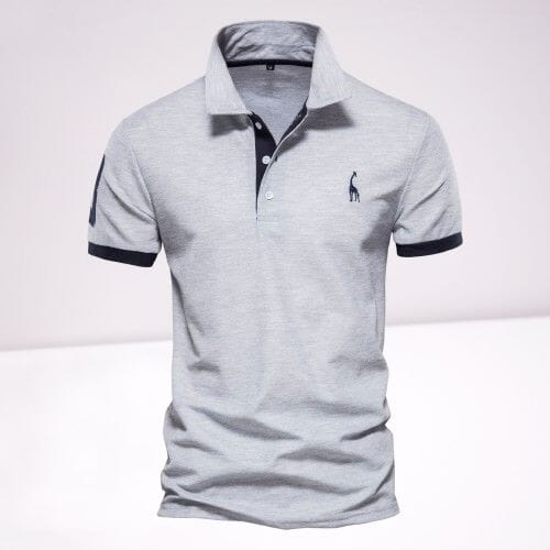 Ryan™ | Sporty Polo Shirt Shirt Minha loja Grey & Black XS 