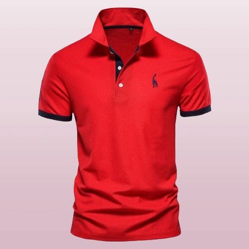 Ryan™ | Sporty Polo Shirt Shirt Minha loja Red & Black XS 