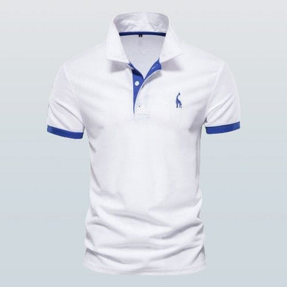 Ryan™ | Sporty Polo Shirt Shirt Minha loja White & Blue XS 