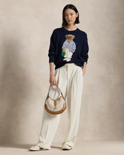 L.R Sweater | Navy Blue Polo Bear