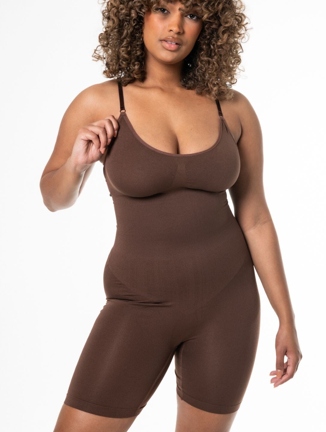 Sculpting Shapewear Bodysuit Minha loja Brown Bodysuit S 