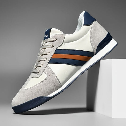 Sideline Leather Sneakers Minha loja White Navy 5 