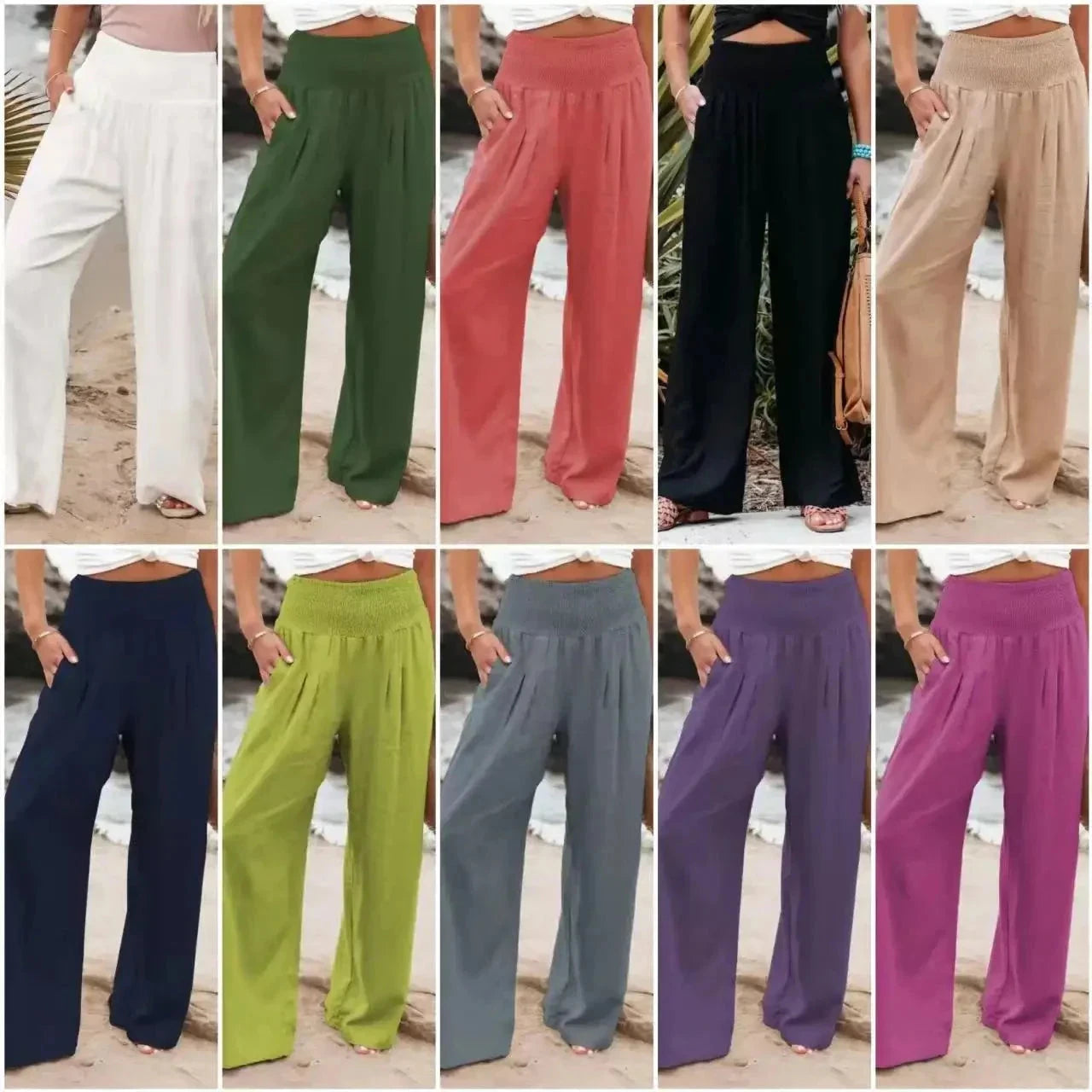 Sophia™ | Stylish Women's Cotton Pants - Comfortable with Every Step PANTS Minha loja 