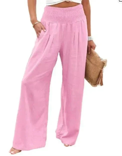 Sophia™ | Stylish Women's Cotton Pants - Comfortable with Every Step PANTS Minha loja Pink S 