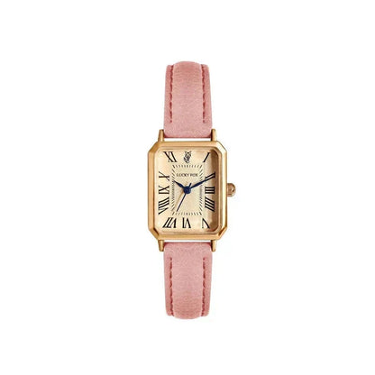 Square Women's Watch Relógio Feminino Quadrado Minha loja Rosa 