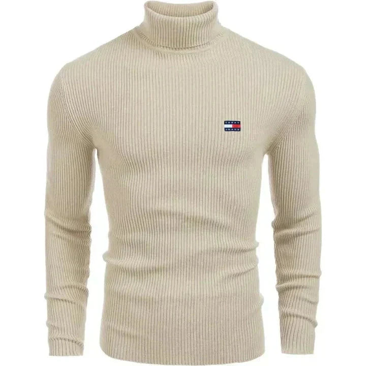 TH Turtleneck Classic Knit Sweater TH Turtleneck Classic Knit Sweater Minha loja Beige S 