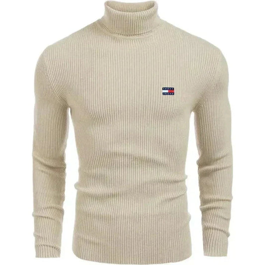 TH Turtleneck Classic Knit Sweater TH Turtleneck Classic Knit Sweater Minha loja Beige S 