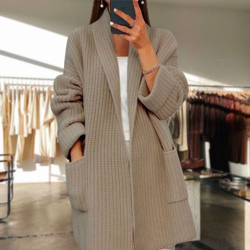 Vogue™ | Elegant Cardigan Minha loja Khaki 