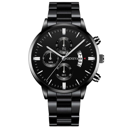 Watch Poedagar Geneva Diplomacy Relogio 14 Minha loja Geneva Black Silver 