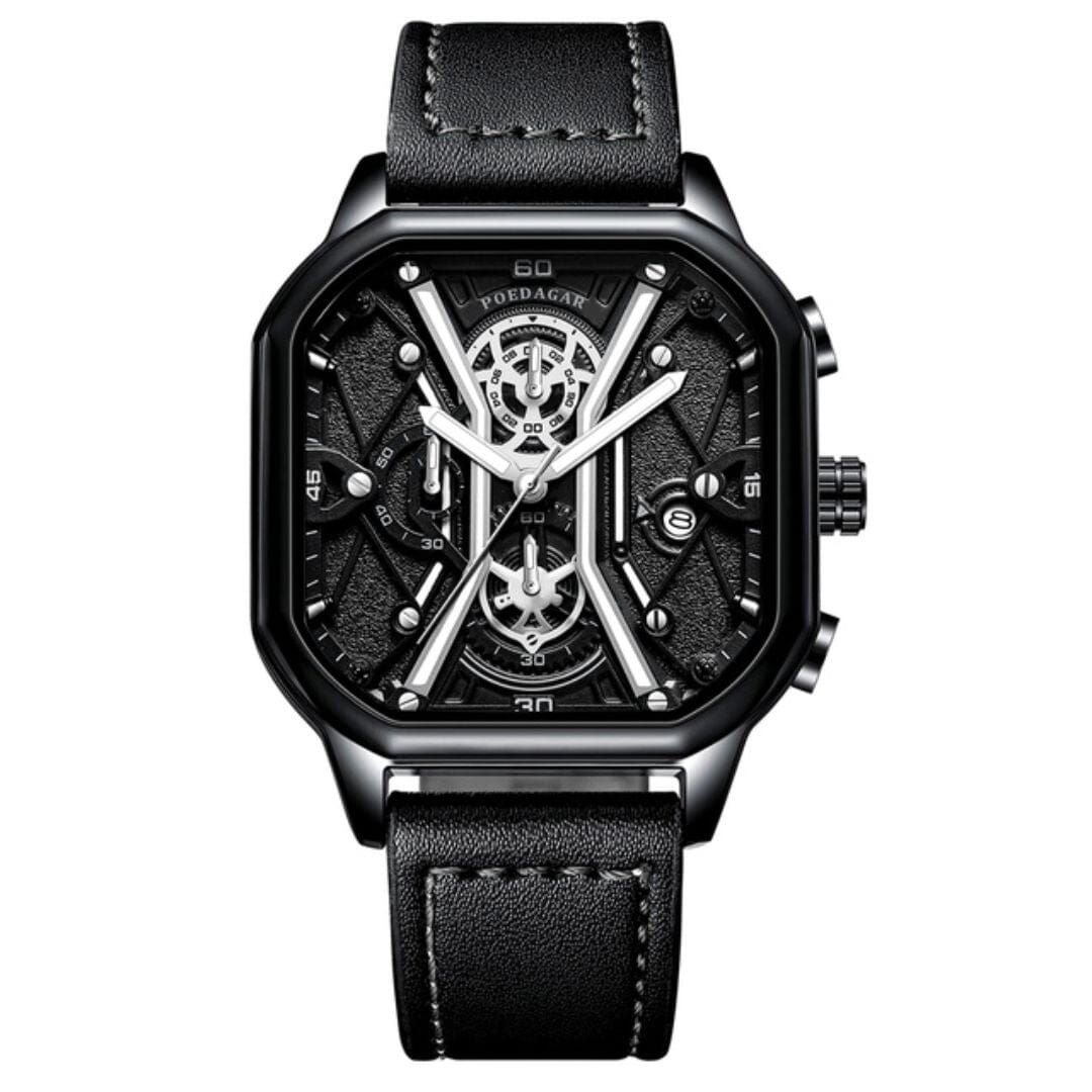 Watch Poedagar Regal Elegance Relogio 37 Minha loja Regal Black Silver 