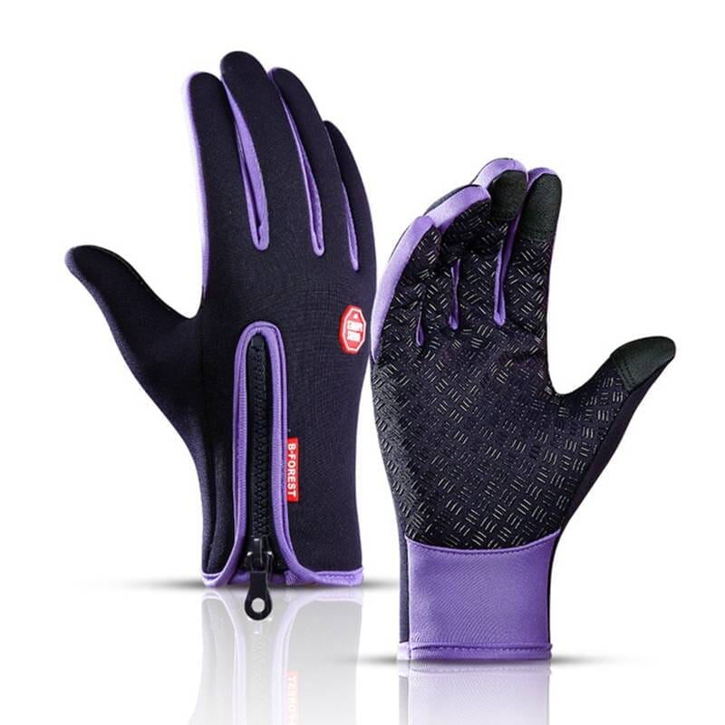Waterproof velvet gloves - Never suffer from freezing hands again Minha loja Purple S 