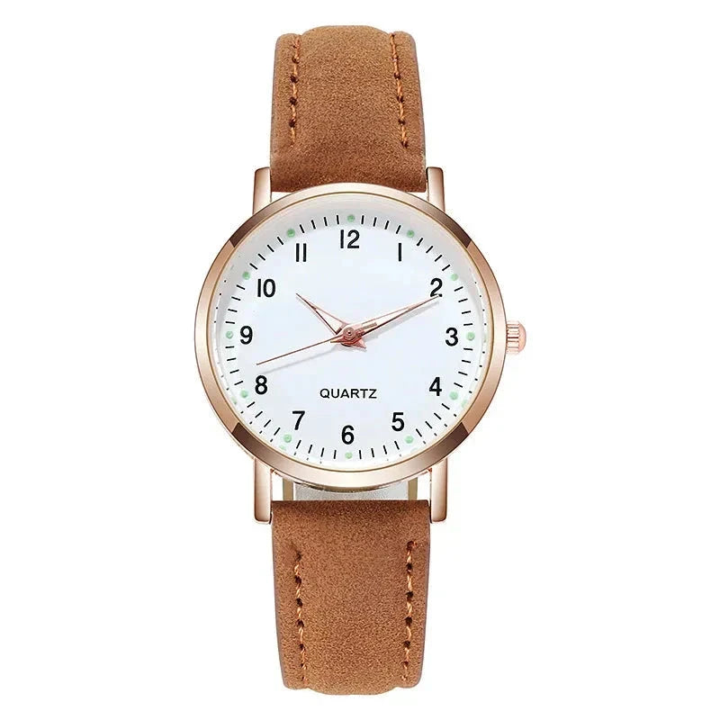 Women's Wrist Watch Relógio de Pulso Feminino Minha loja Brown 